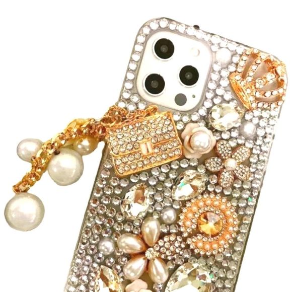 Max-ABC S9+Protective Phone Case Crystal Glitter Bling Shiny Crystal Rhinestone - Picture 2 of 5